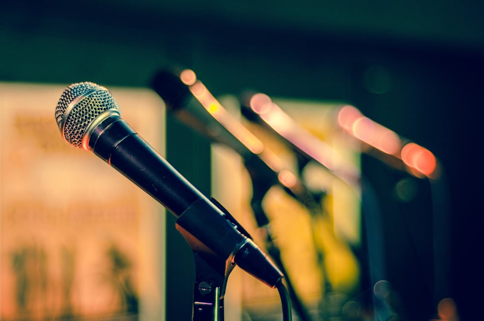 Microphone on a Stand